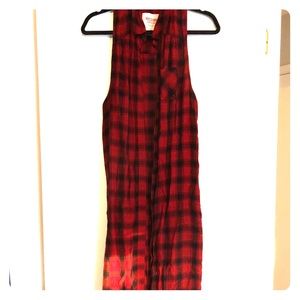 Button up lumber jack dress